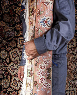قالی لول در قالیشویی مشهد